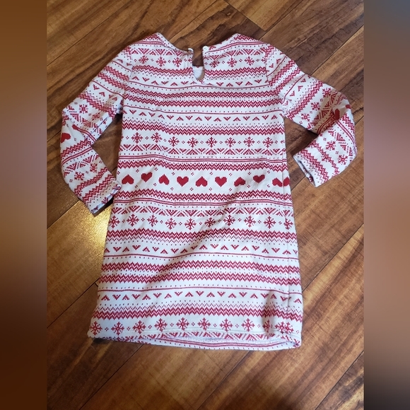 Winter Christmas Holiday 4t girls sweater dress red and white Old Navy - Picture 3 of 3